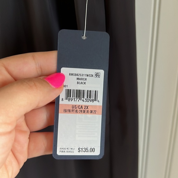 Rachel Roy Bobbi Wide Leg Black Silky Pant NWT - Picture 5 of 8